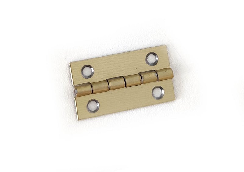 Záves na šperkovnicu 30x17mm, mosadz